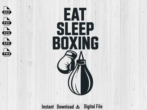 Boxing SVG File for Crafts and Graphics: A Bold Design Asset for Fighter-Themed Projects