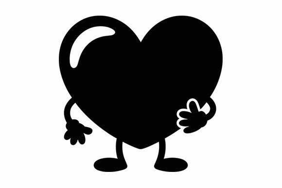 Cute Heart Character SVG: A Versatile Graphic Design Asset for Crafts and Merch