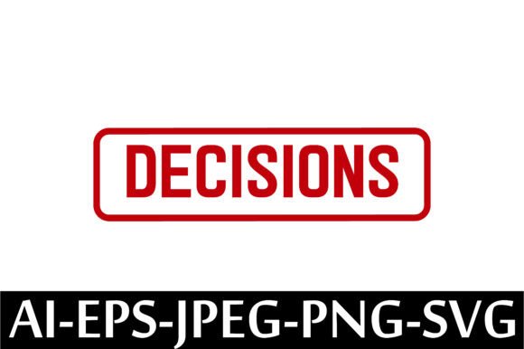 DECISIONS Rubber Stamp Design Vector: A Freebie for Stronger Editorial Graphics