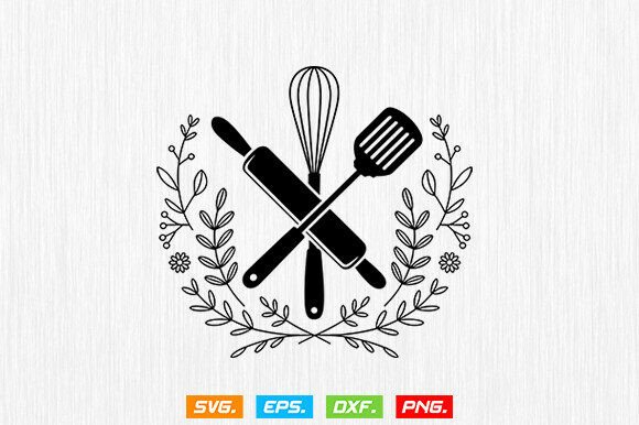 Floral Chef SVG: A Versatile Graphic Design Asset for Creative Branding