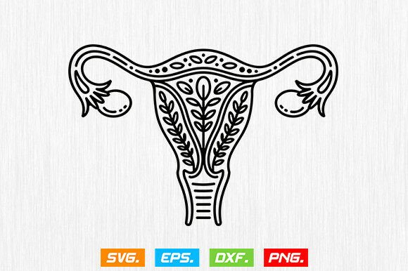 Floral Uterus SVG – A Versatile Graphic Design Asset for Crafters