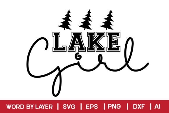 Lake Girl: A Versatile Graphic Design Asset for Creative Publishers