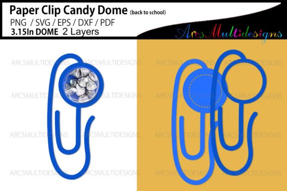 Paper Clip Candy Dome: A Versatile Graphics Asset for Crafts and Merch