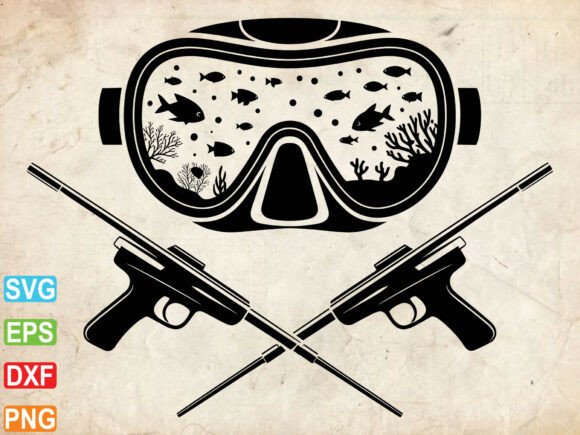 Spearfishing Svg, Scuba Diver Silhouette Review for Embroidery Projects