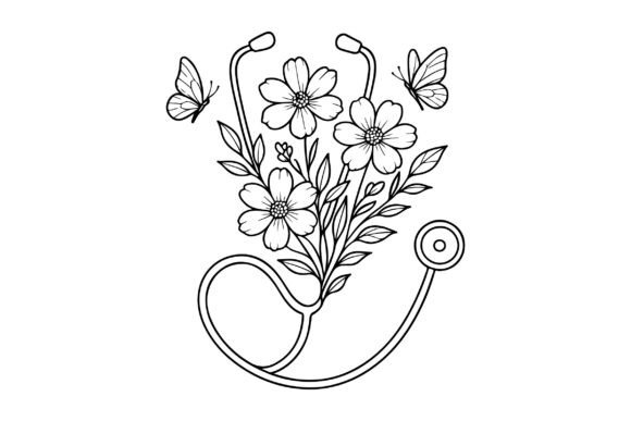 Stethoscope Clipart Sublimation Vector Review for Real Embroidery Projects