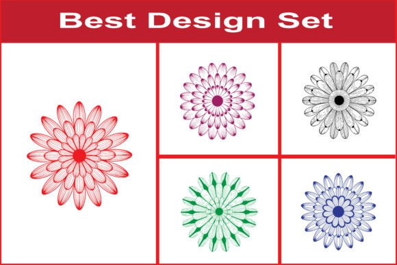 Stylish Bloom Mandala Design SVG Pack for Crafts & Graphics
