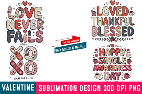 Valentine’s Day Graphics Freebie: A Vibrant Design Asset for Content Creators