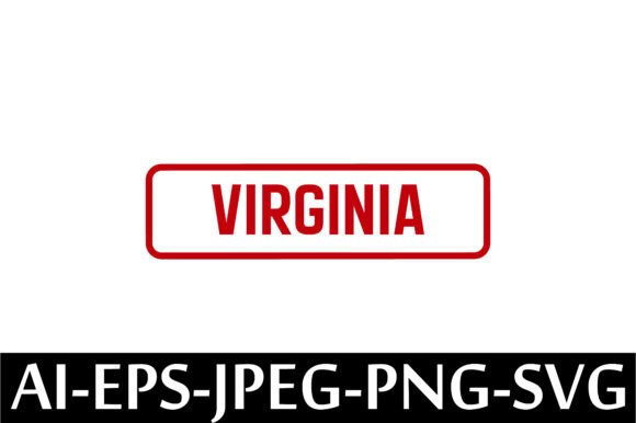 VIRGINIA Rubber Stamp Design Vector: A Graphic Freebie for Creative Projects