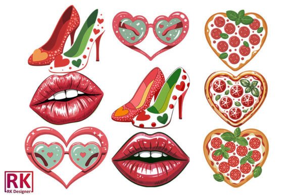 Watercolor Valentine Animals SVG Bundle for Crafts and Graphics