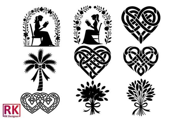 Wedding Rings Love Birds Laser Bundle for Crafts and Graphics